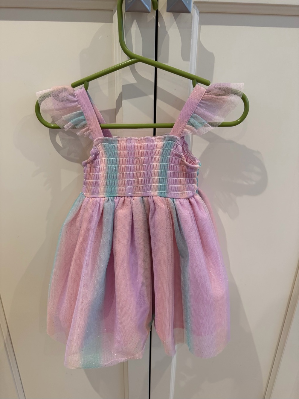George 6-12m Pink & Mint Tulle Dress